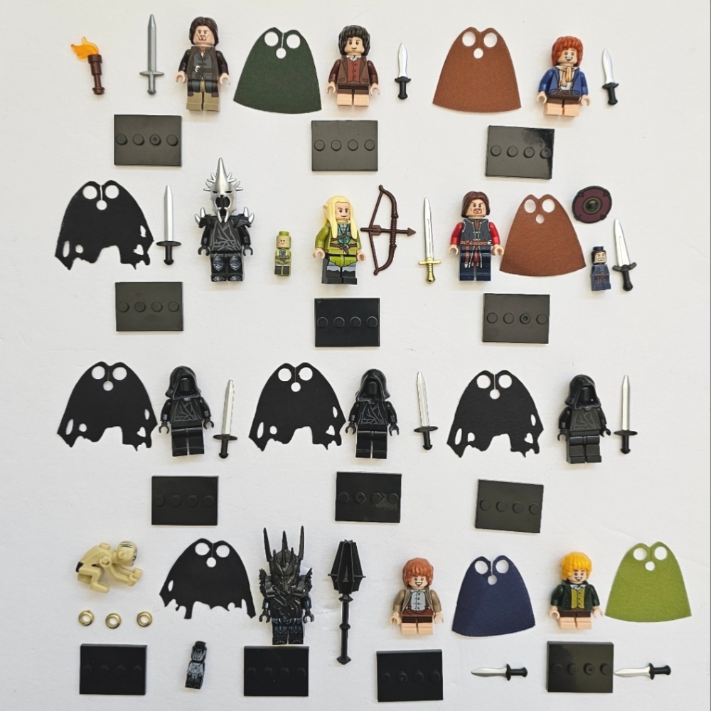 Lot of 13 Lego Compatible Lord of the Rings Minifigures Frodo Aragorn